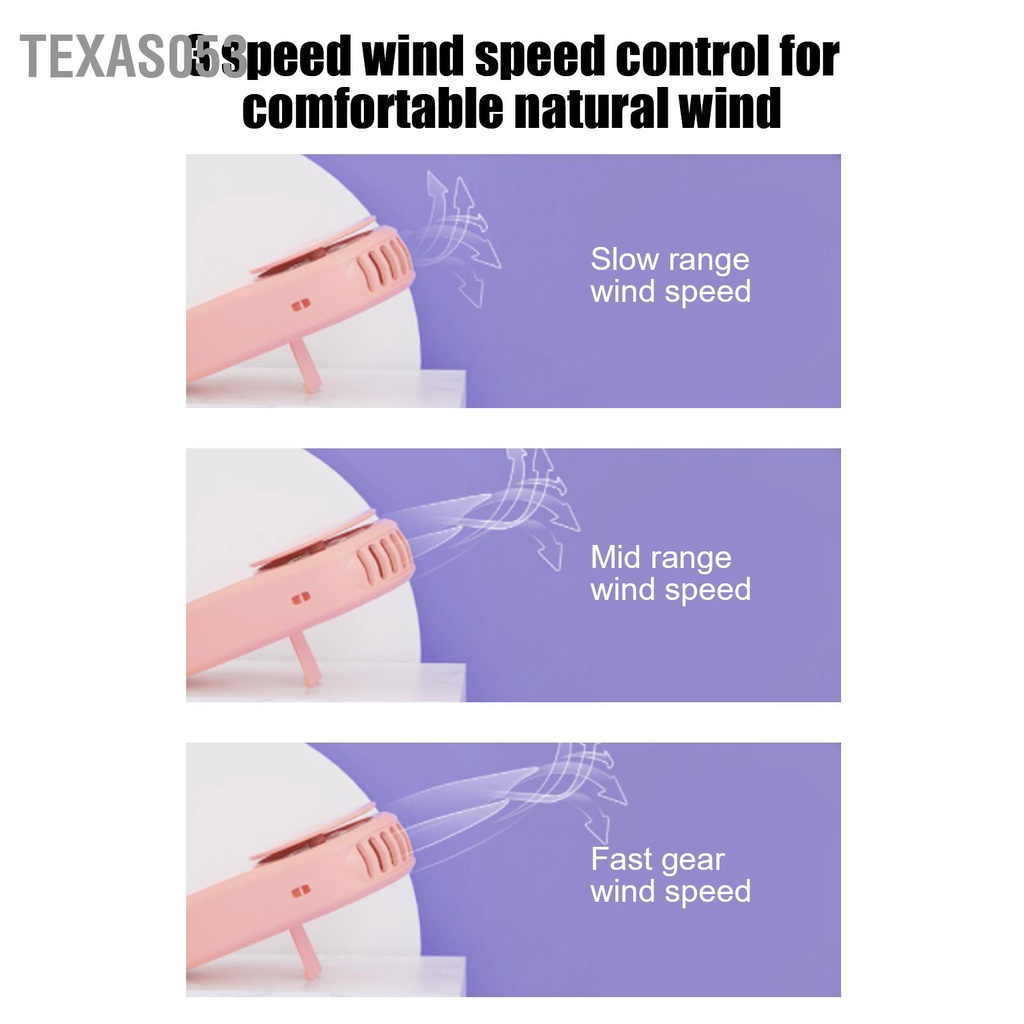 Quạt thổi khô mi mini cầm tay tiện dụng có dây đeo