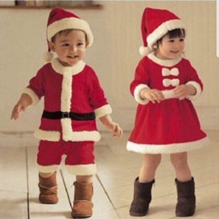 Bộ ông già Noel bé trai bé gái