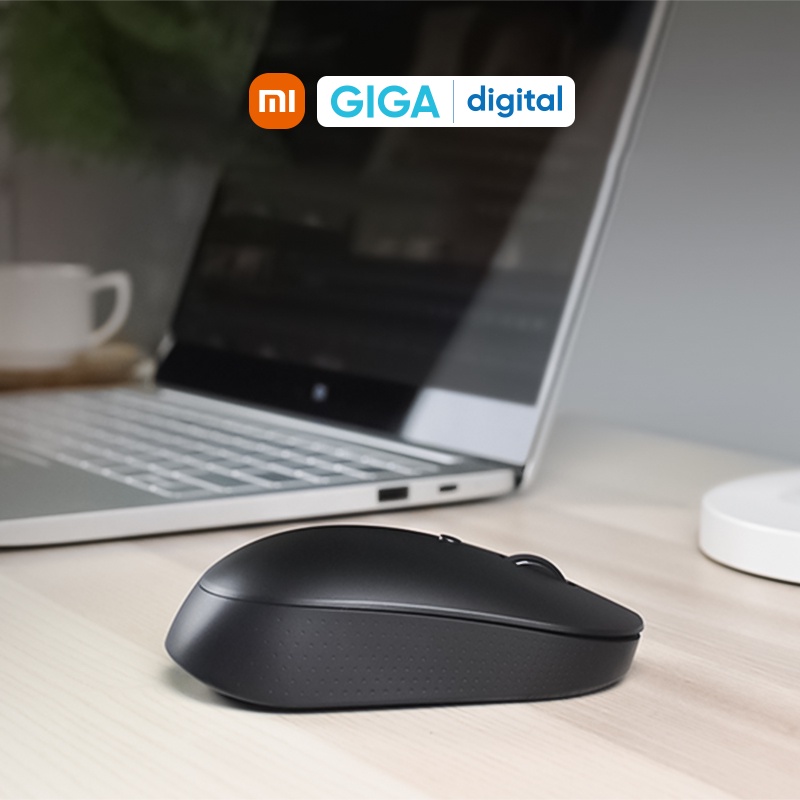 Chuột không dây Xiaomi không tiếng click  tặng kèm pin - Chuột máy tính Xiaomi