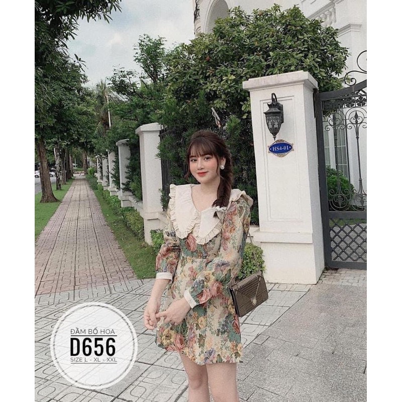 BIGSIZE Đầm bố hoa D656