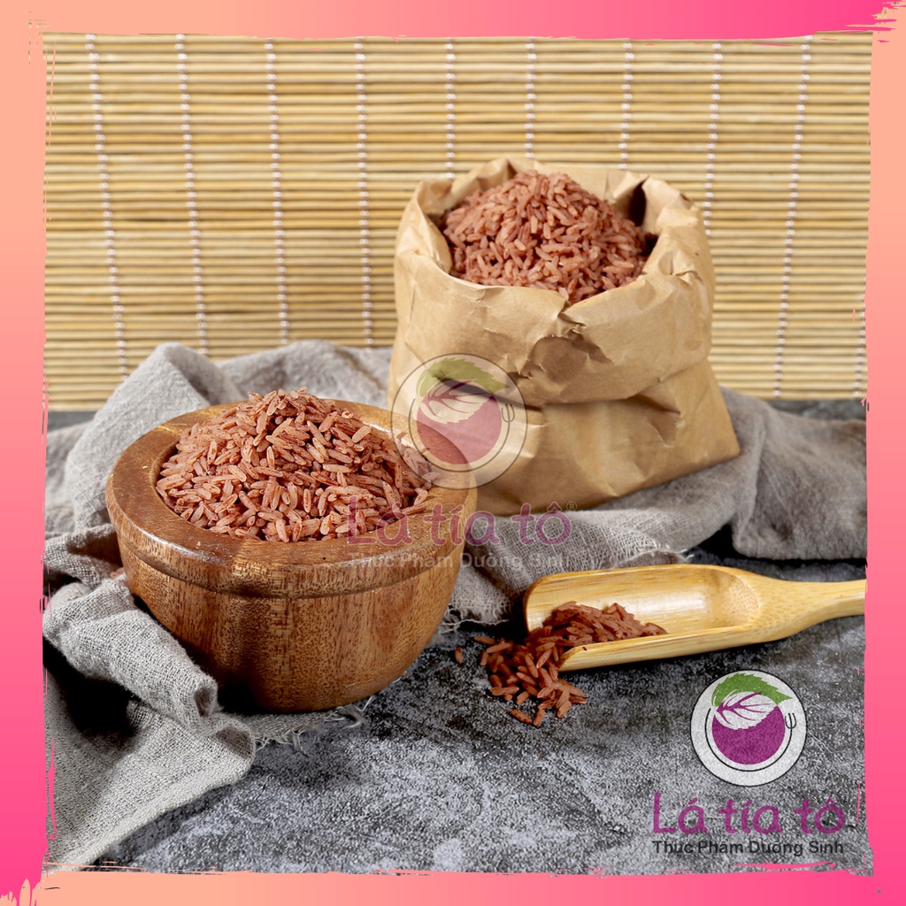 GẠO XÁT DỐI ĐỎ 1KG / 2KG - LÁ TÍA TÔ