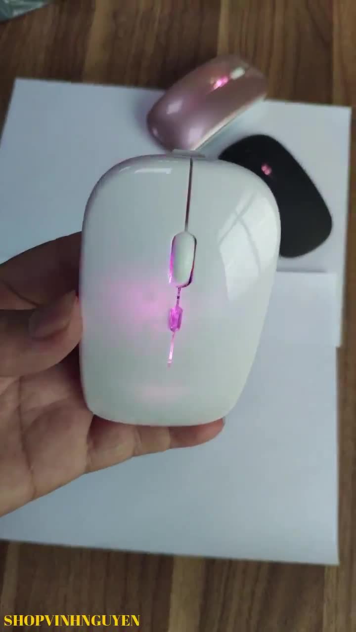 Chuột Không Dây A2 Chống Ồn Pin Sạc Không Cần Thay Có Led Đổi Màu Dùng Làm Việc Chơi Game Cực Chất | BigBuy360 - bigbuy360.vn