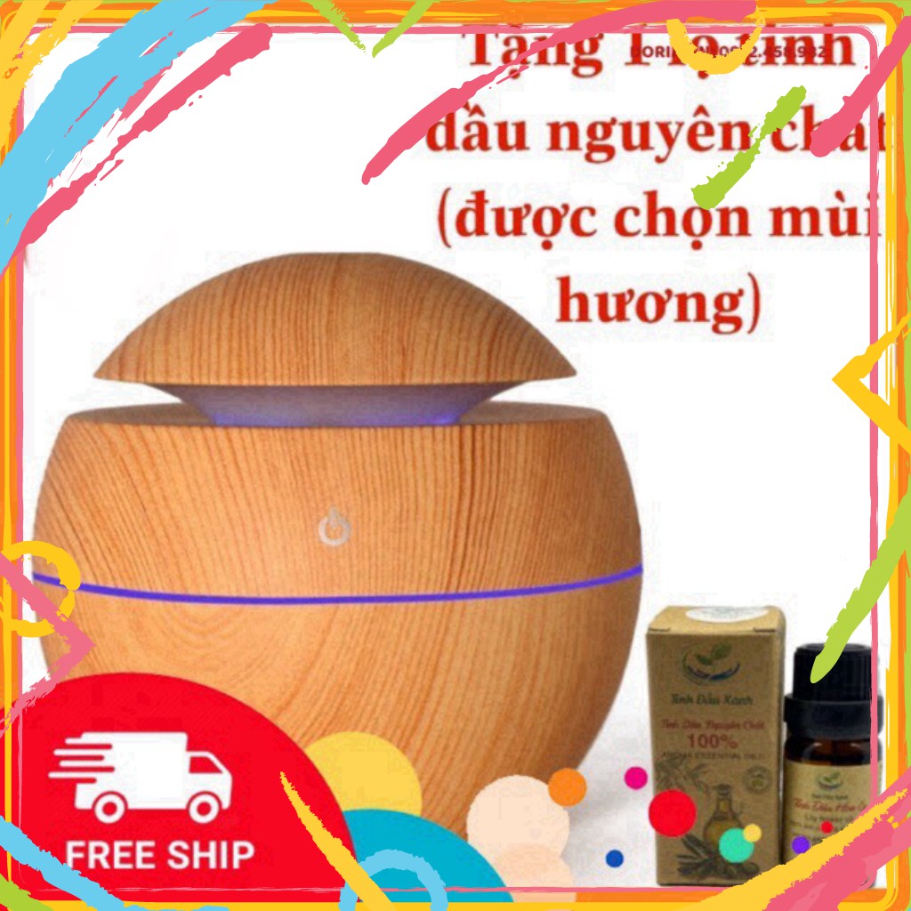 EWD DHFS Máy Xông Tinh Dầu AROMA Phun Sương Tạo Ẩm Vân Gỗ Cao Cấp phải chăng Nhất 2020 TẶNG một Lọ Tinh Dầu. 8 EW