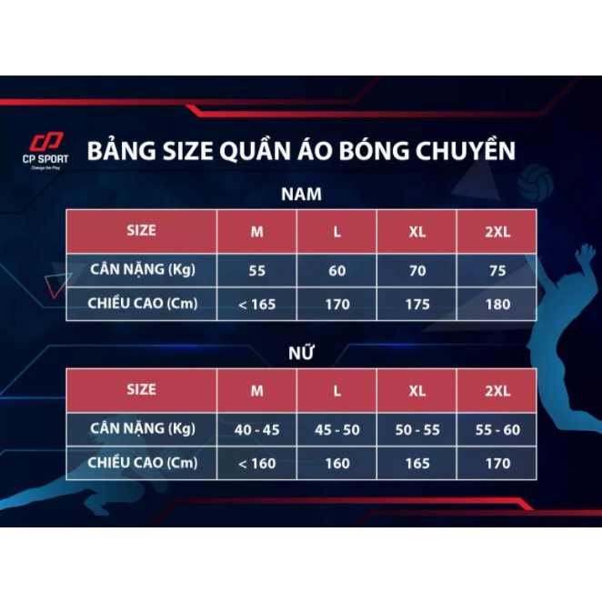 Quần áo bóng chuyền CP, Bộ đồ thể thao dành cho nam CP ZENTIGA - Dungcusport