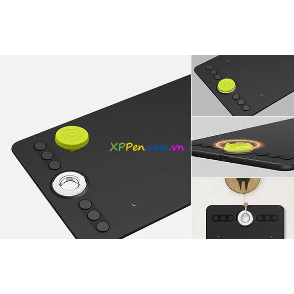 Bảng vẽ đồ họa XP-Pen Deco 02, 10 inch 8192 Lực nhấn, vòng xoay Dial bạc, chính hãng