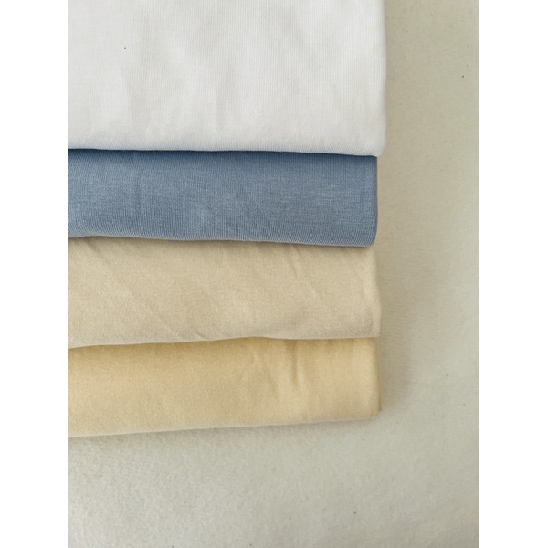 Vải thun tăm nhuyễn màu pastel