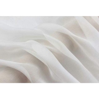 Vải voan chiffon trắng [70k/kg]