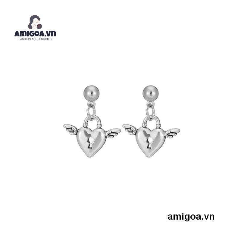 ✨✨1 Cặp Khuyên Tai Hình Chìa Khóa Trái Tim Xinh Xắn Cho Nữ