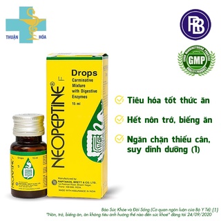 Siro Neopeptine F Drops DƯỢC THUẬN HOÁ Giúp Hỗ Trợ Tăng Cường Tiêu Hoá Và Hấp Thụ Thức Ăn Cho Bé (15ML)