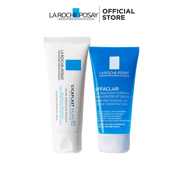 Bộ kem dưỡng làm dịu làm mượt làm mát và phục hồi làn da La Roche Posay Cicaplast Baume B5 Soothing Repairing Balm