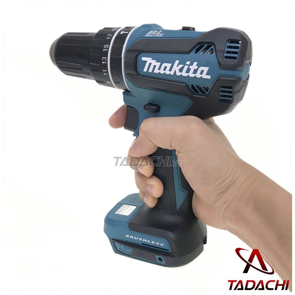 Máy khoan búa và vặn vít dùng pin 18V Makita DHP485Z (thân máy không pin sạc)