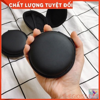 [Sale off 30%] Bao da ( bóp)  đựng tai nghe hàng chất lượng, kiểu dáng hiện đại