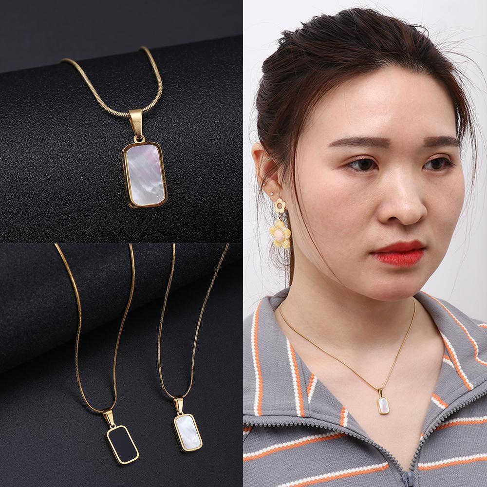 Vòng cổ Mặt Chữ Nhật / Vuông / Vuông Tinh Tế Thời Trang Dự Tiệc