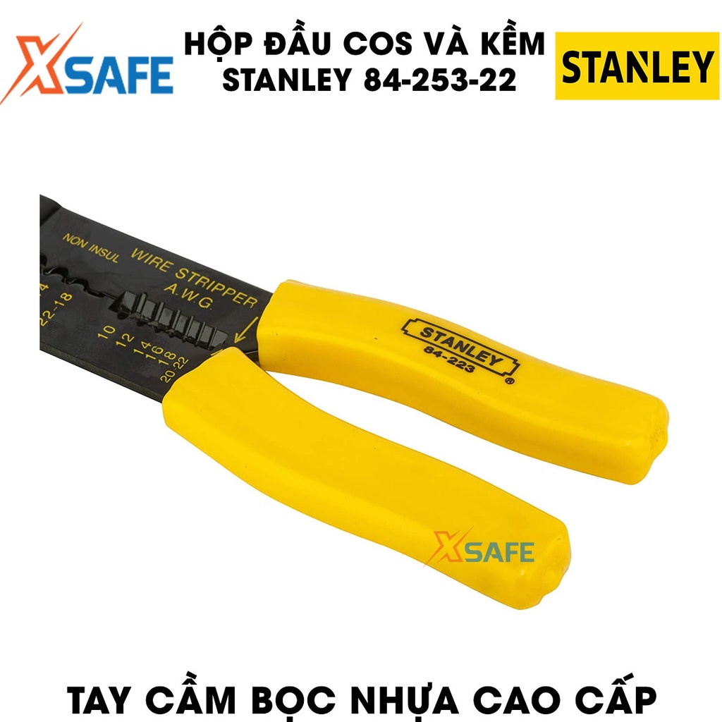 Kềm bấm cos 9 INCH hộp đầu cos STANLEY 84-253-22 230mm Kìm bấm cos Stanley thép cao cấp, chống gỉ, chống ăn mòn