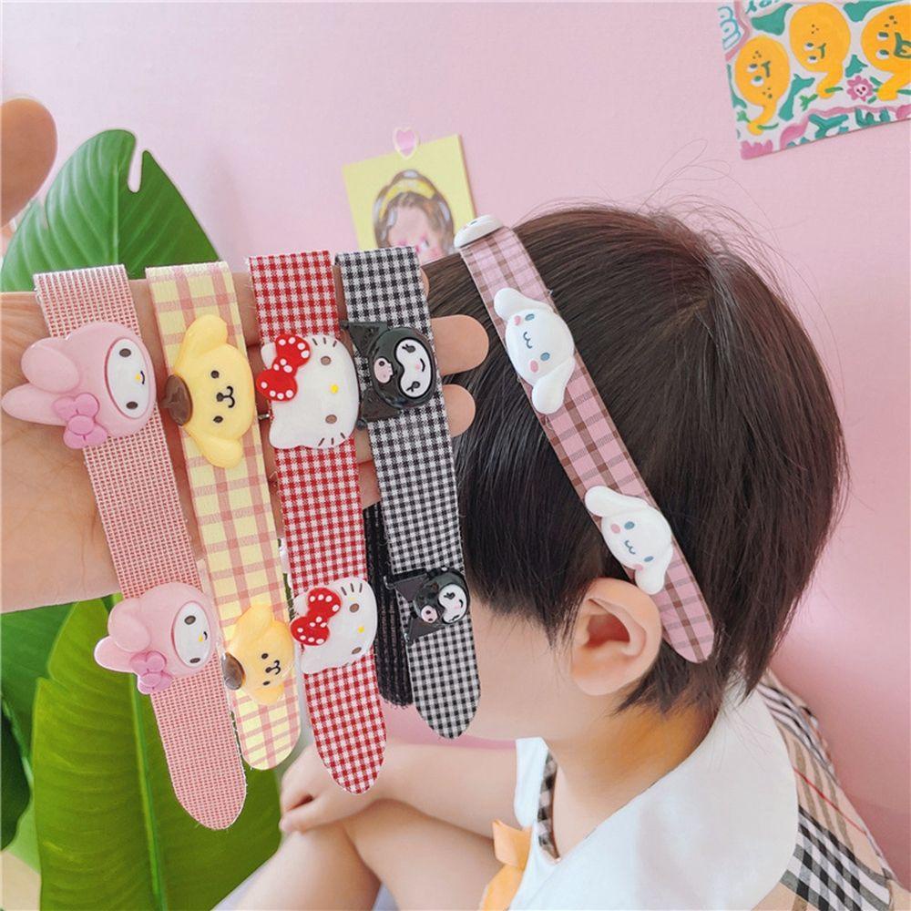 TWINKLE Băng Đô Vải Gấp Gọn Họa Tiết Melody / Cún Cưng / Mèo Melody Phong Cách Hàn Quốc Xinh Xắn
