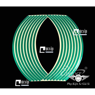 Bộ Tem Dán Vành (Niềng) Xe Phản Quang Cao Cấp (2 Bánh)MS3151