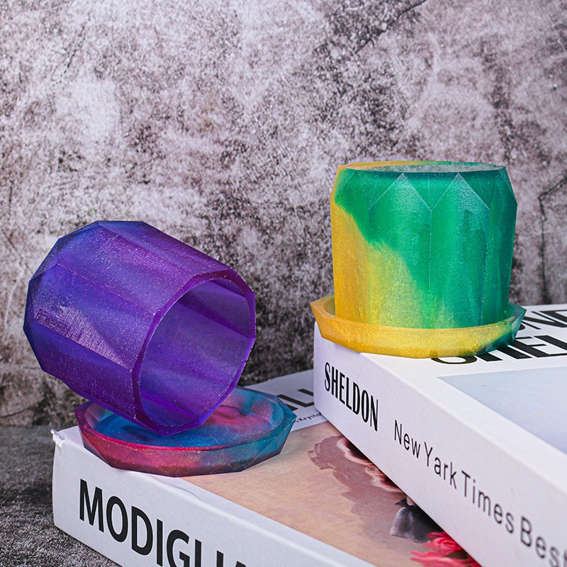 Bộ Khuôn Silicon Đổ Cốc Xúc Xắc Tự Làm DIY