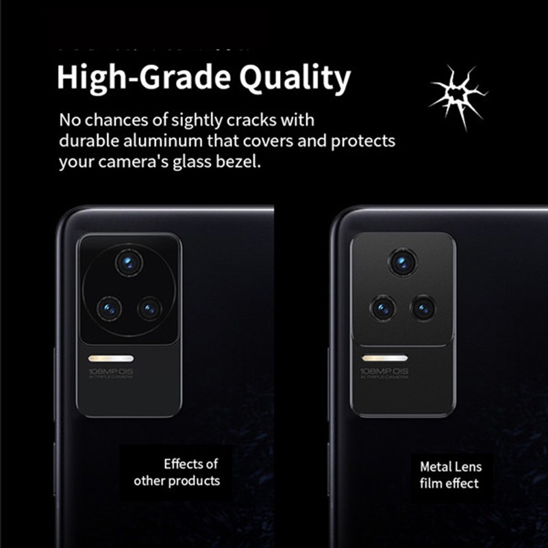 Ốp Điện Thoại Chống Trầy Xước Có Vòng Kim Loại Bảo Vệ Ống Kính Máy Ảnh Cho Xiaomi Poco F4 GT Redmi K60 K40S K50 Pro Ultra