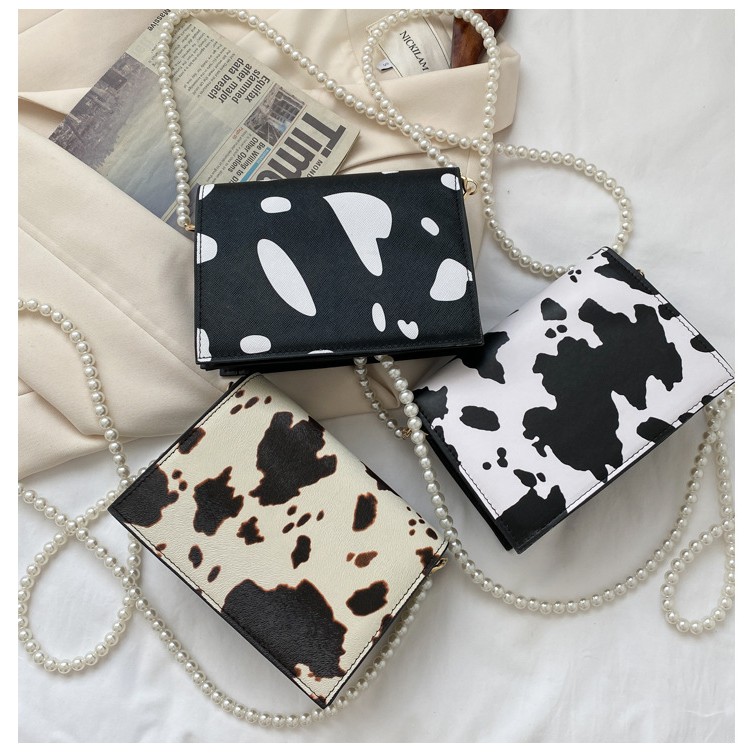 Túi xách đeo chéo hình vuông nhỏ gọn màu trơn kiểu dáng thời trang