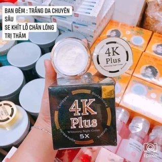 Kem dưỡng da ban đêm 4K plus 5x whitening night cream