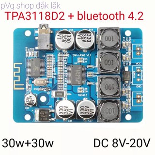 mạch khuyếch đại âm thanh TPA3118 D2 bluetooth 4.2  chĩnh hãng Xh-314