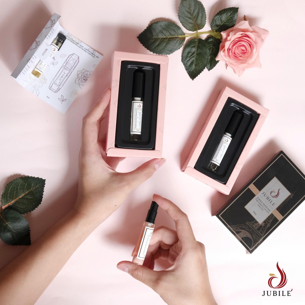 [Combo] Tinh Dầu Nước Hoa Pháp Cao Cấp Thơm Lâu Jubilé (Xịt 5ml) & Aroma( Dạng Chấm 3ml)