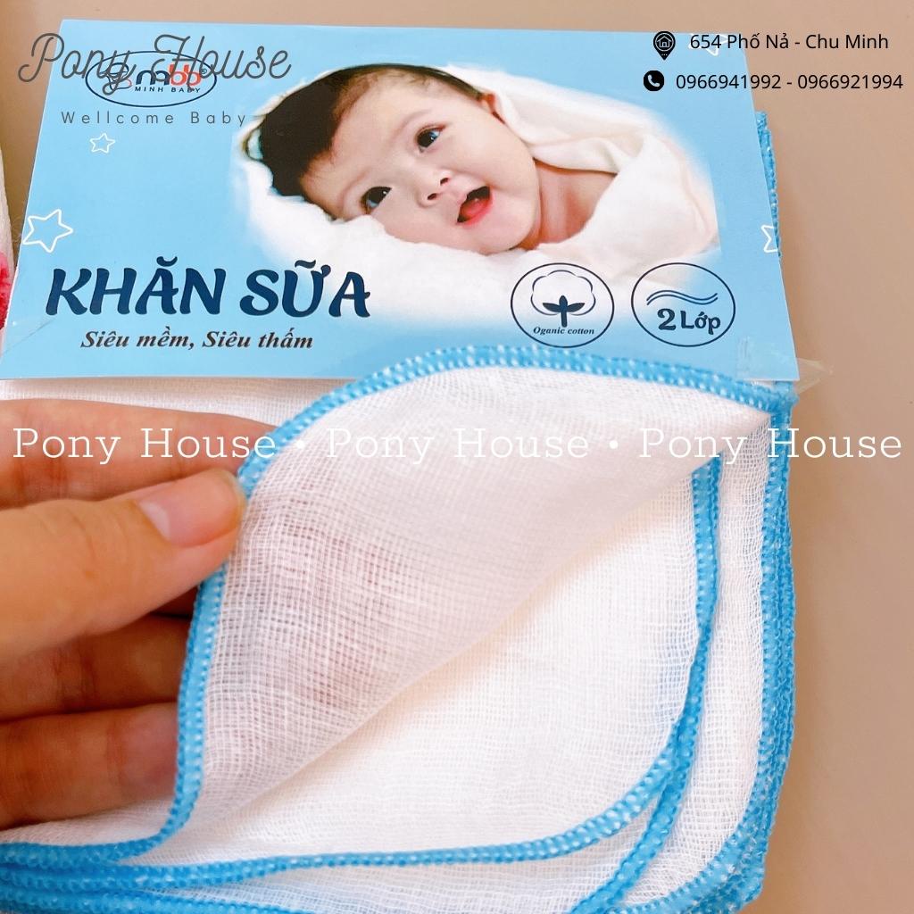 Khăn Sữa Dokma - Khăn Sữa Xô MBB 2, 3, 4 Lớp Bọc Viền Cho Bé Sơ Sinh (Túi 10 chiếc)