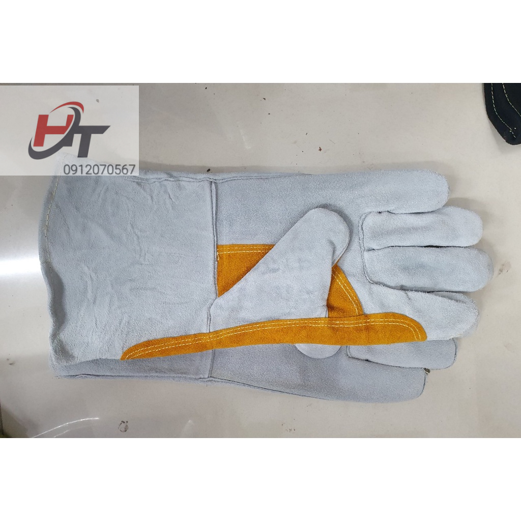 Găng tay hàn ELENFAN WELD  Bao tay hàn da lộn, chống cháy, chịu nhiệt/tia lửa văng bắn, lớp lót chống hầm bí