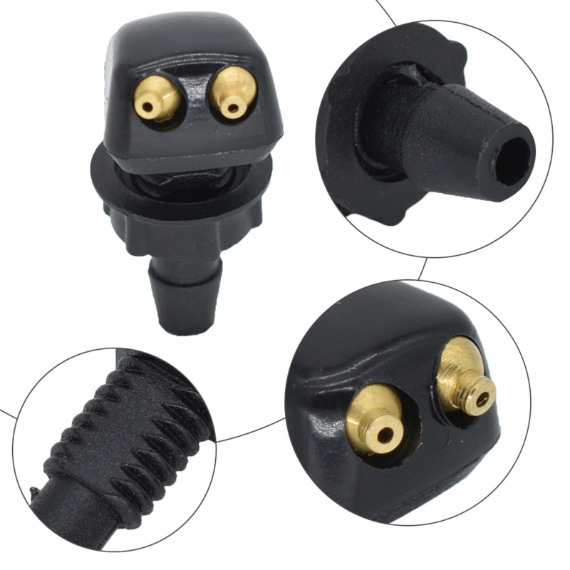 Bộ 2 Vòi Phun Nước Kính Chắn Gió Xe Hơi