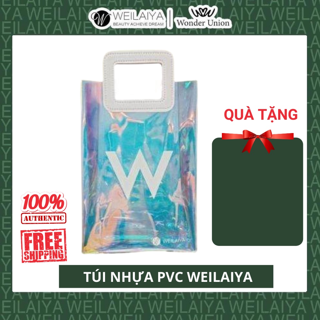 Túi xách thời trang nhựa PVC dẻo Weilaiya Bling đựng cặp dầu gội xả Weilaiya