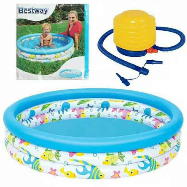 Bestway Hồ Bơi Bằng Cao Su Kích Thước 122cm Dành Cho Trẻ Em