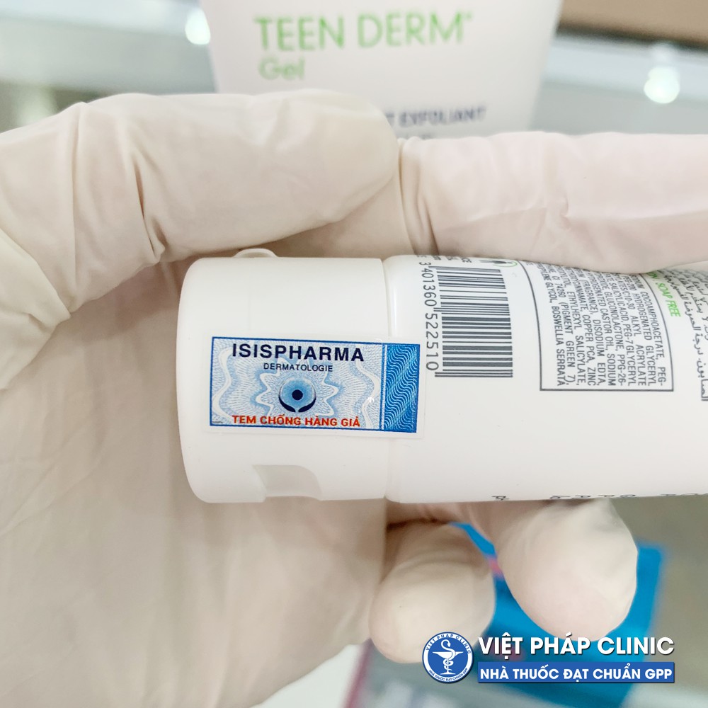 Gel rửa mặt giảm nhờn và ngăn ngừa mụn ISIS PHARMA TEEN DERM GEL | BigBuy360 - bigbuy360.vn