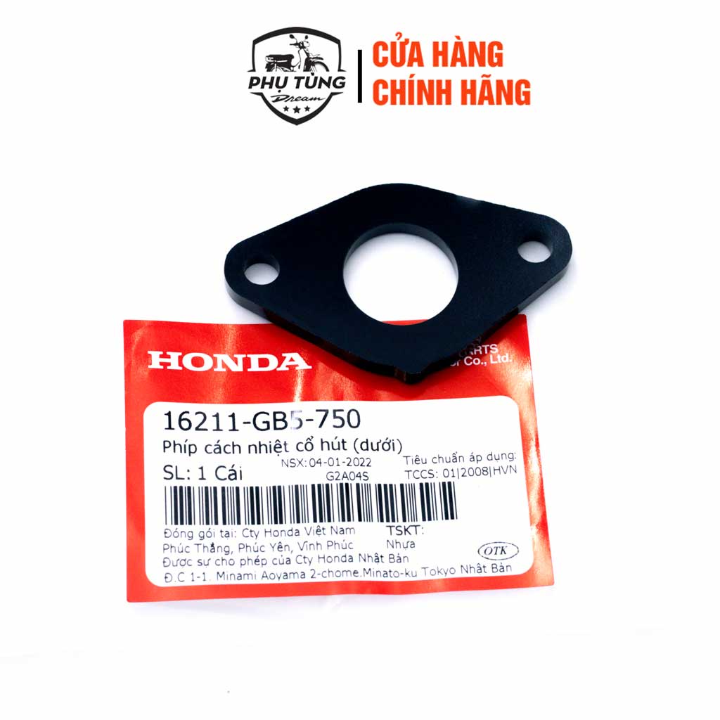 Phíp cách nhiệt cổ hút dream (1 cái)- honda Việt Nam