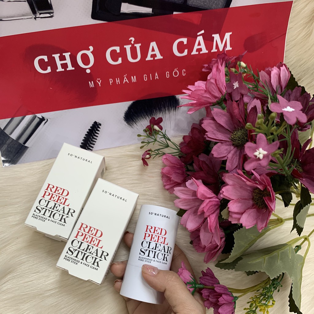 LĂN  MỤN SO’NATURAL RED PEEL CLEAR STICK