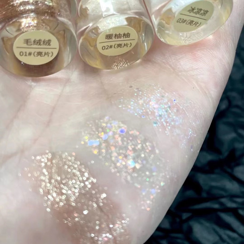 SWEET MINT® Set 2 phấn mắt dạng lỏng màu lì ánh kim sa lấp lánh ngọt ngào 3g