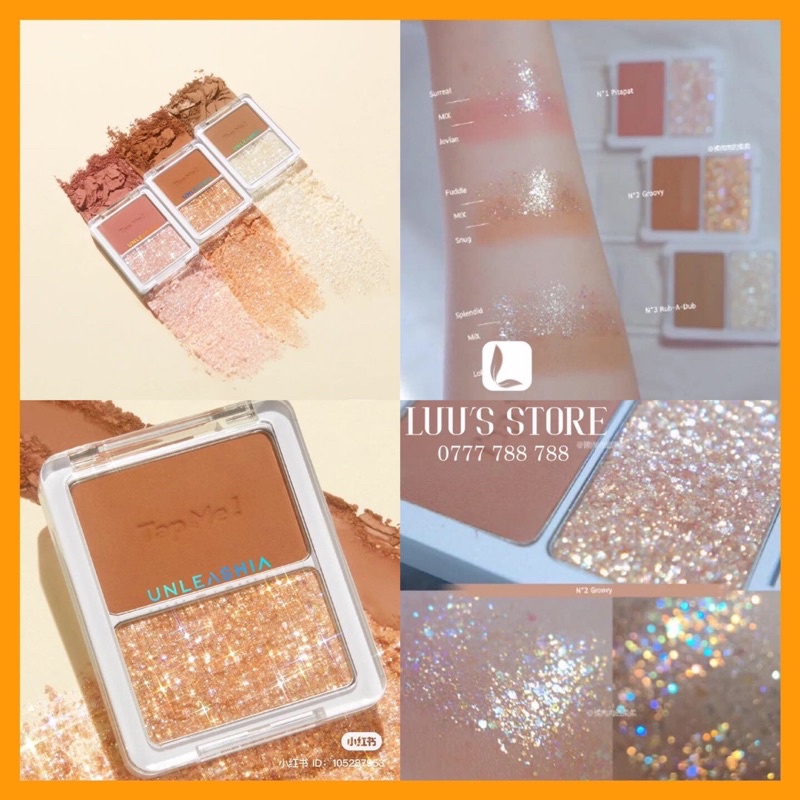 Bảng Màu mắt Unleashia Tap Me No2 Groovy