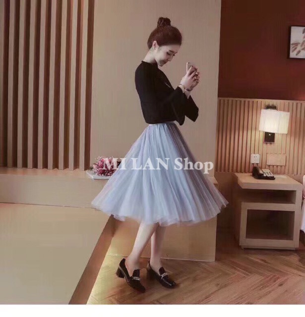 Chân váy tutu công chúa 65cm loại 4 lớp & 3 lớp chất đẹp