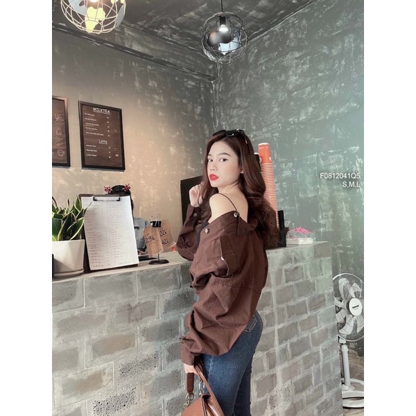 Quần jeans dài ôm rách