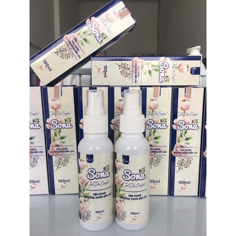 Chai Xịt Thơm Xả Khô Sona - Hương cf