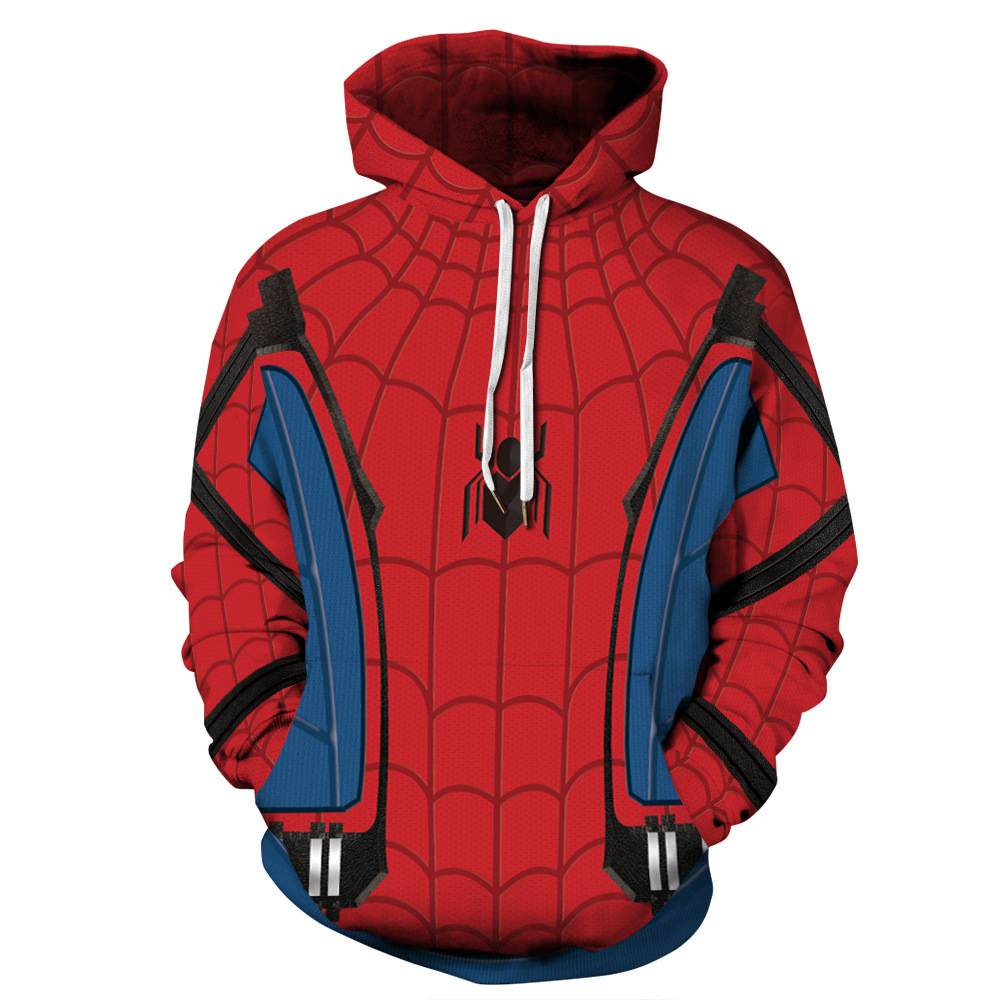 Áo hoodie dáng rộng dài tay in hình Spider-Man No Way Home
