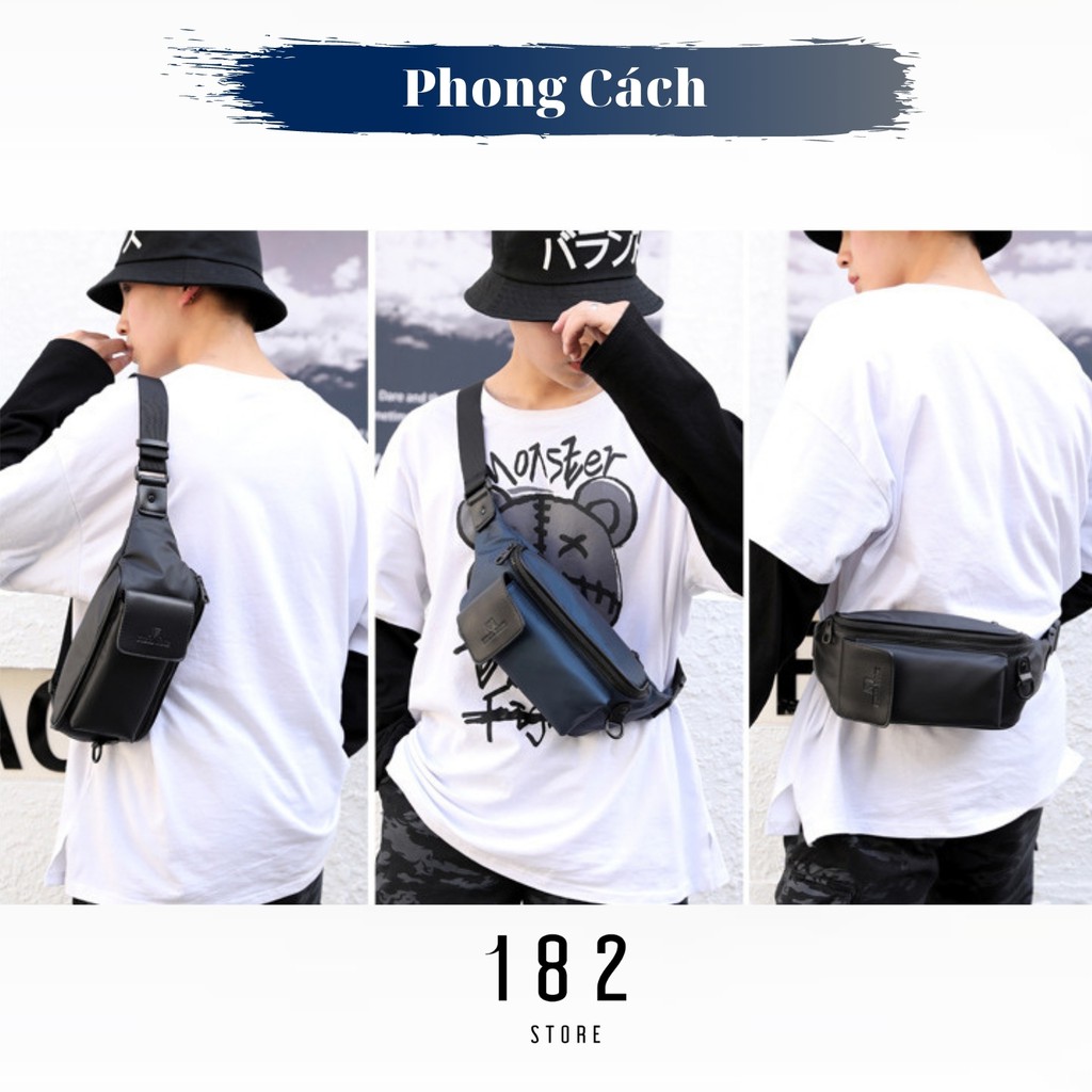 Túi Đeo Chéo Nam STEEL ROSE M166 Chống Nước Cao Cấp Đeo Ngực Đeo Hông, Bao Tử Thời Trang 2022 - The Black Box | BigBuy360 - bigbuy360.vn
