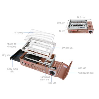 Bếp nướng gas Namilux GM2120PS