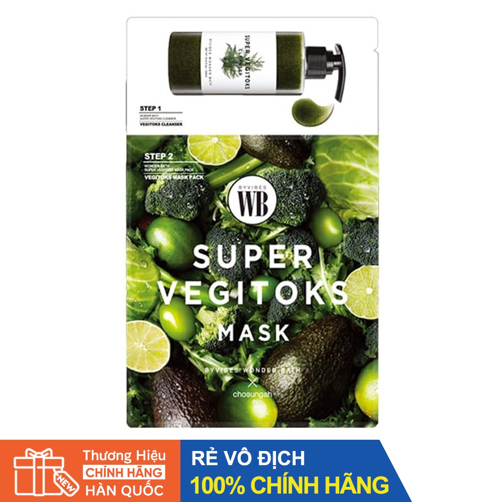 MẶT NẠ RAU CỦ Thải Độc Super Vegitok Mask