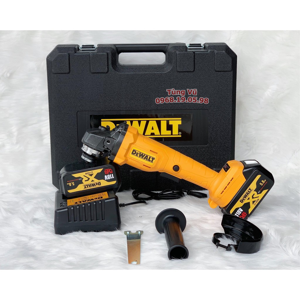 [FREESHIP] Máy mài pin DEWALT 118V 2 PIN không chổi than, Lõi Đồng - Máy mài Góc, Máy Cắt Đường kính 100mm