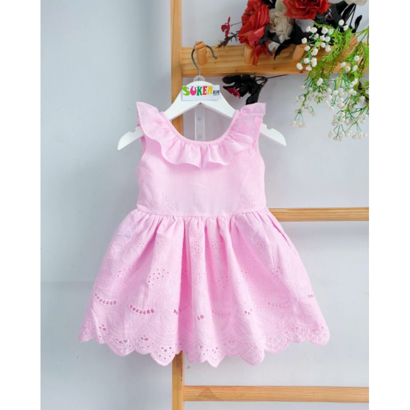 Đầm kate đục lỗ cho bé dòng cao cấp SIZE 9-26kg