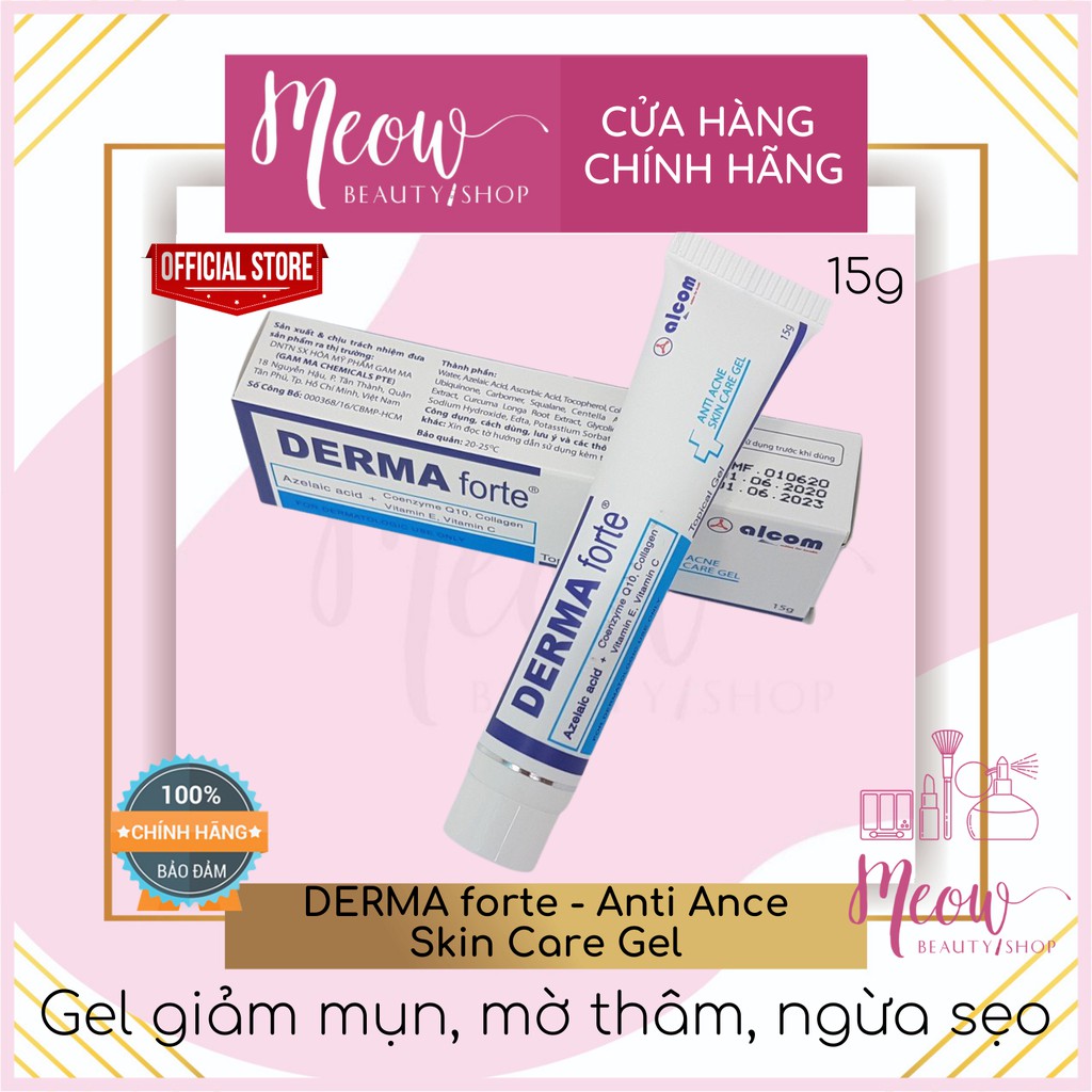 Derma Forte - Gel giảm mụn mờ thâm Derma Forte (15g)