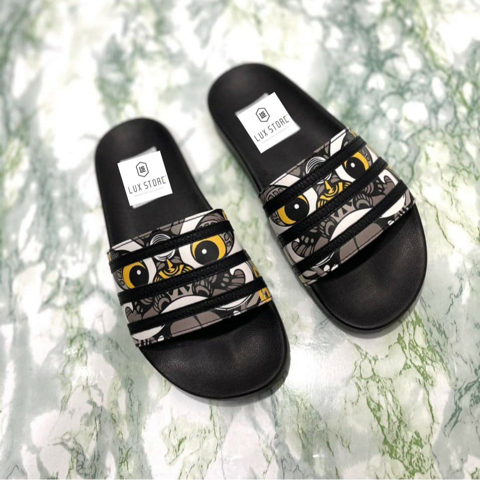 ⚡HÀNG SIÊU CẤP⚡ Dép nam nữ đep 3 sọc quai ngang đế cao su non siêu êm chân