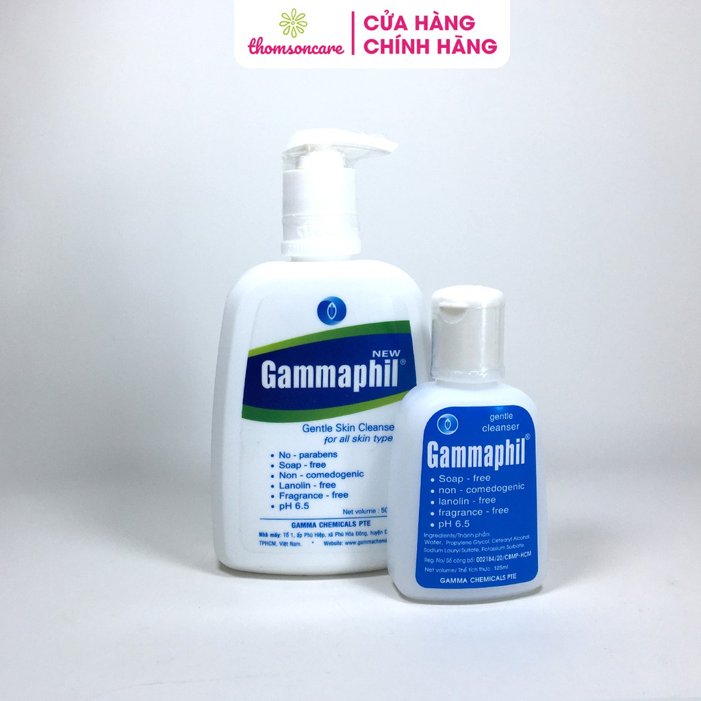 Sữa rửa mặt Gammaphil - Dùng được cho cả da nhờn và da khô - Chai 125ml - Chai 500ml | BigBuy360 - bigbuy360.vn