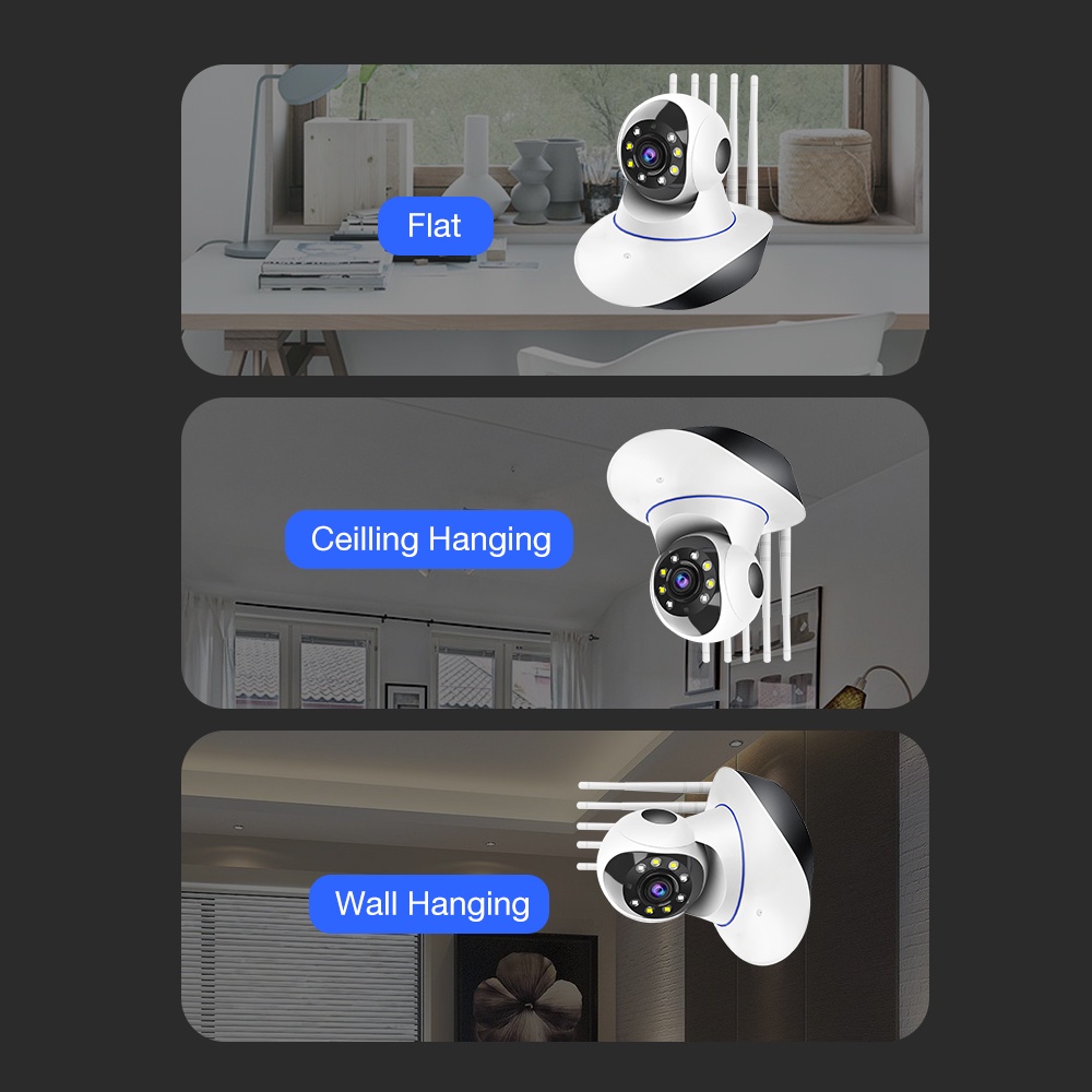 Camera An Ninh Không Dây Thông Minh 3MP 1080P 5G WIFI PTZ