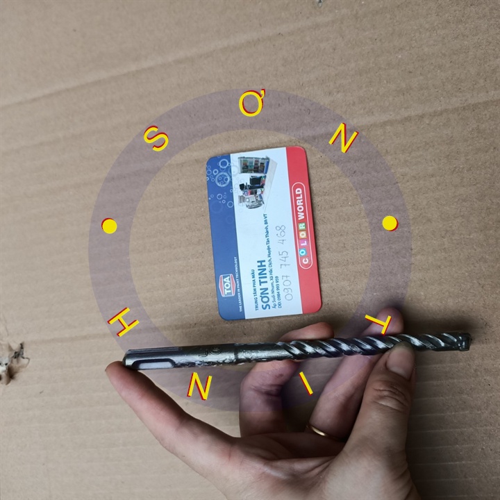 74826 mũi khoan bê tông 4 cạnh gài 10 x 110 mm tolsen